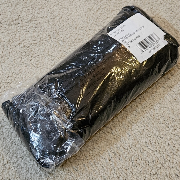 Free People In The Breeze Maxi Slip Floral Lace Button Front Tiered Black Sm NWT - Picture 3 of 14